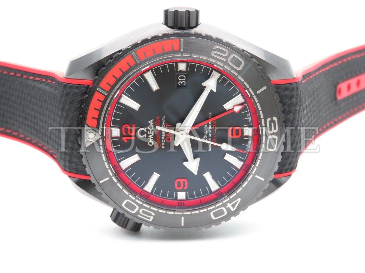 Копия часов Omega Seamaster Planet Ocean 600m Co‑Axial Master Chronometer GMT Deep Black 45,5mm 215.92.46.22.01.003