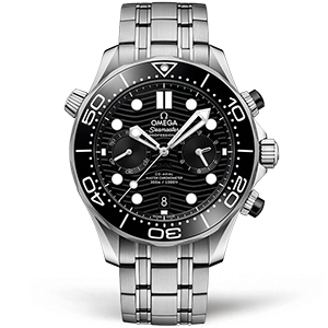 Копия часов Omega Seamaster Diver 300m Co‑Axial Master Chronometer Chronograph 44mm 210.30.44.51.01.001