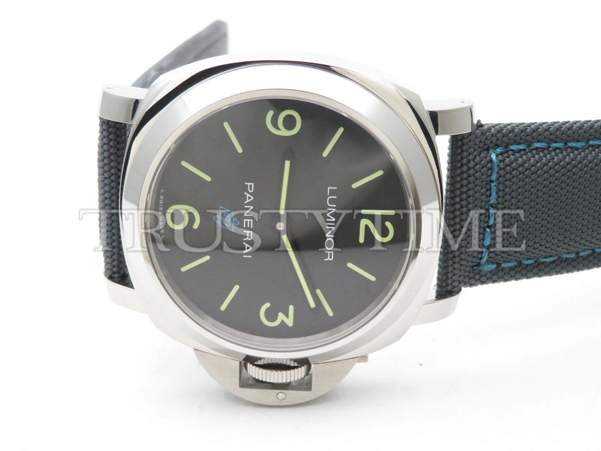 Копия часов Panerai Luminor Base Logo 3 Days Black - Blue OP 44mm PAM00774