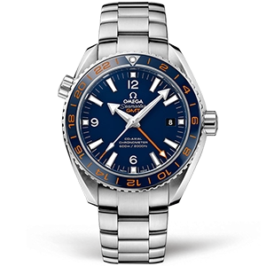 Копия часов Omega Seamaster Planet Ocean 600m Co‑Axial Master Chronometer GMT GoodPlanet 43.5mm 232.30.44.22.03.001