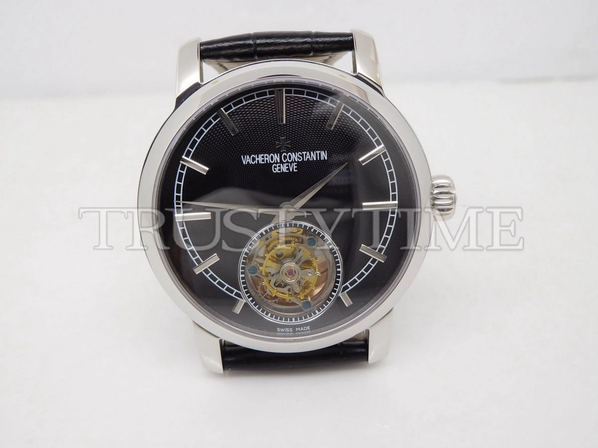 Копия часов Vacheron Constantin Traditionnelle Tourbillon 44mm 6500T/000P-B100