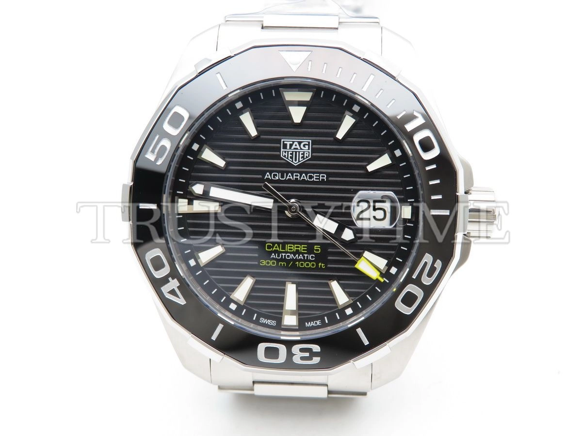 Копия часов Tag Heuer Aquaracer Calibre 5 43mm WAY201A.BA0927