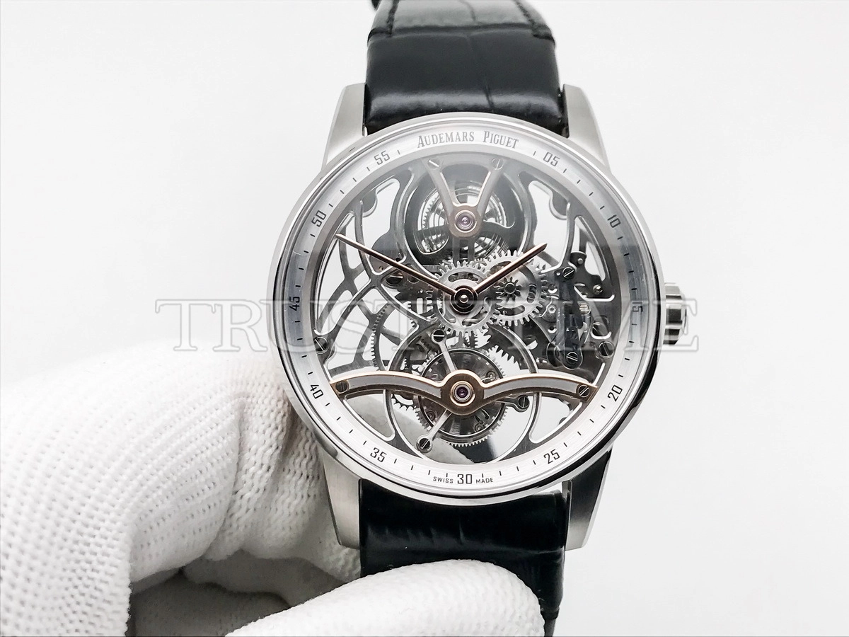 Копия часов Audemars Piguet Royal Oak Tourbillon Openworked 26600CR.OO.D002CR.99