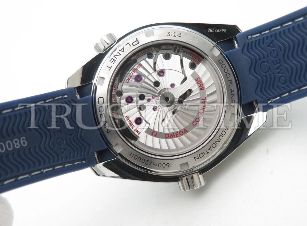 Копия часов Omega Seamaster Planet Ocean 600m Co‑Axial Master Chronometer GMT GoodPlanet 43.5mm 232.30.44.22.03.001