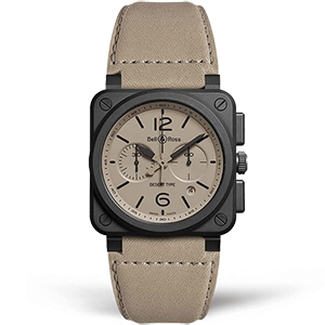 Копия часов Bell & Ross BR 03-94 Chronograph Desert Type BR0394-DESERT-CA