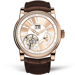 Копия часов Roger Dubuis Hommage Flying Tourbillon With Large Date 45mm RDDBHO0568