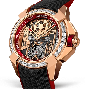 Копия часов Jacob & Co Epic X Flight of CR7 Baguette EX120.43.BC.AB.ABRUA