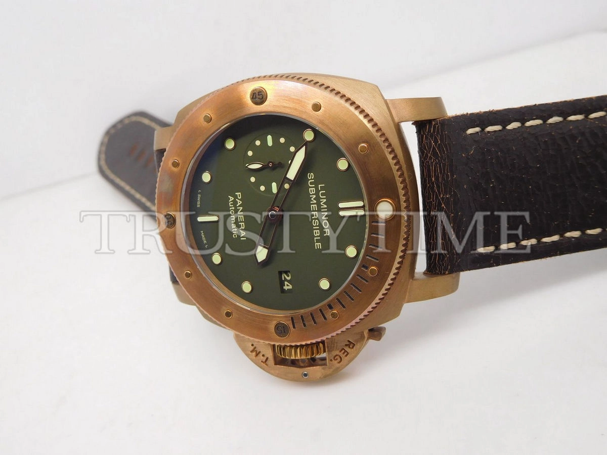 Копия часов Panerai Luminor Submersible 1950 3 Days Automatic Bronzo 47mm PAM00382
