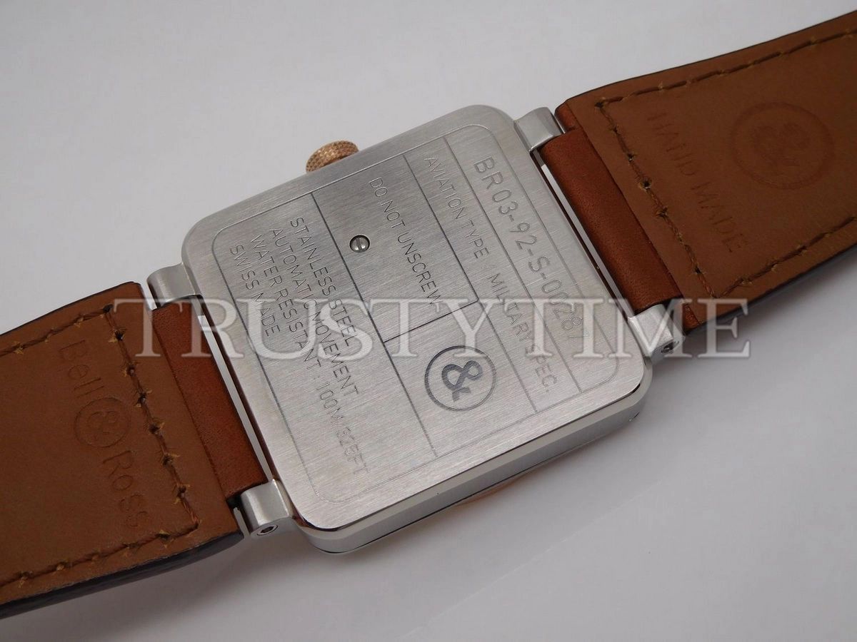 Копия часов Bell & Ross BR 03 Steel & Rose Gold BR0392-ST-PG/SCA