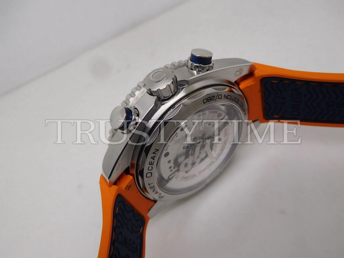 Копия часов Omega Seamaster Planet Ocean 600m Co‑Axial Master Chronometer Chronograph "MICHAEL PHELPS" 45.5mm 215.32.46.51.04.001