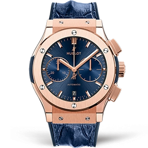 Копия часов Hublot Classic Fusion Chronograph King Gold 45mm 521.OX.7180.LR