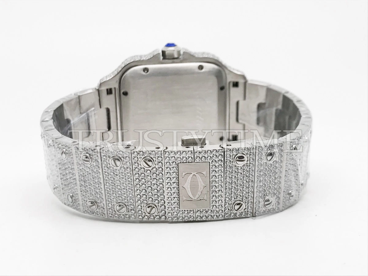 Копия часов Cartier Santos De Cartier 40 WSSA0018 Diamonds Арт. CR-0928