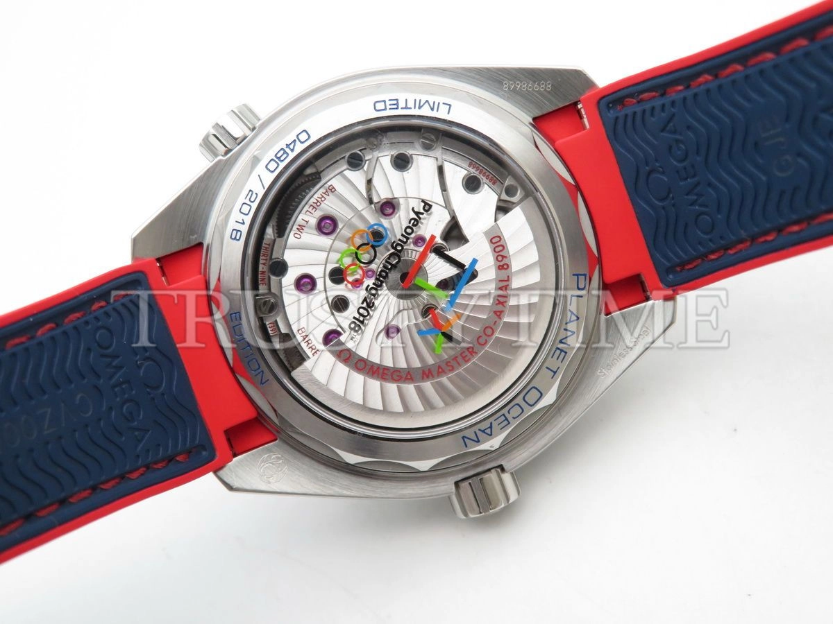 Копия часов Omega Seamaster Planet Ocean 600m Co-axial Chronometer Pyeongchang 2018 43,5mm 522.32.44.21.03.001