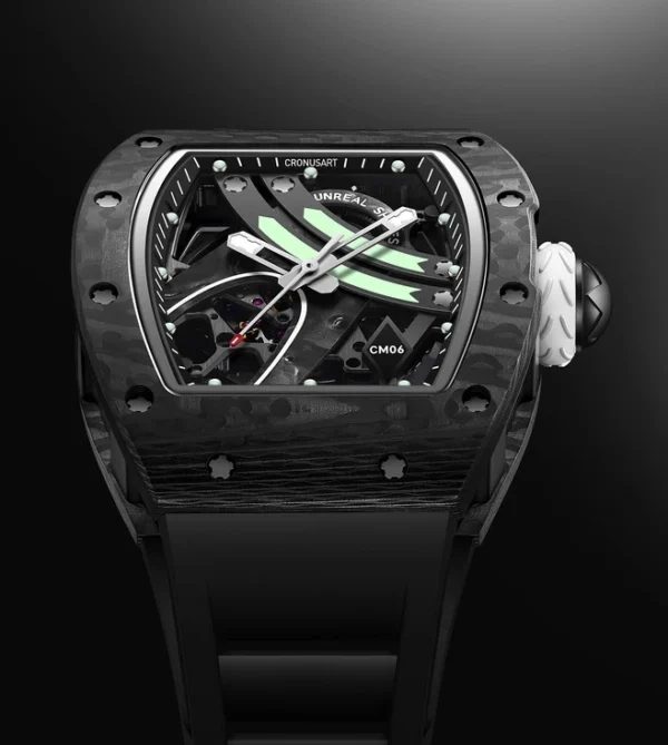 Часы CronusArt NTPT Carbon Fiber Watch CM06-B