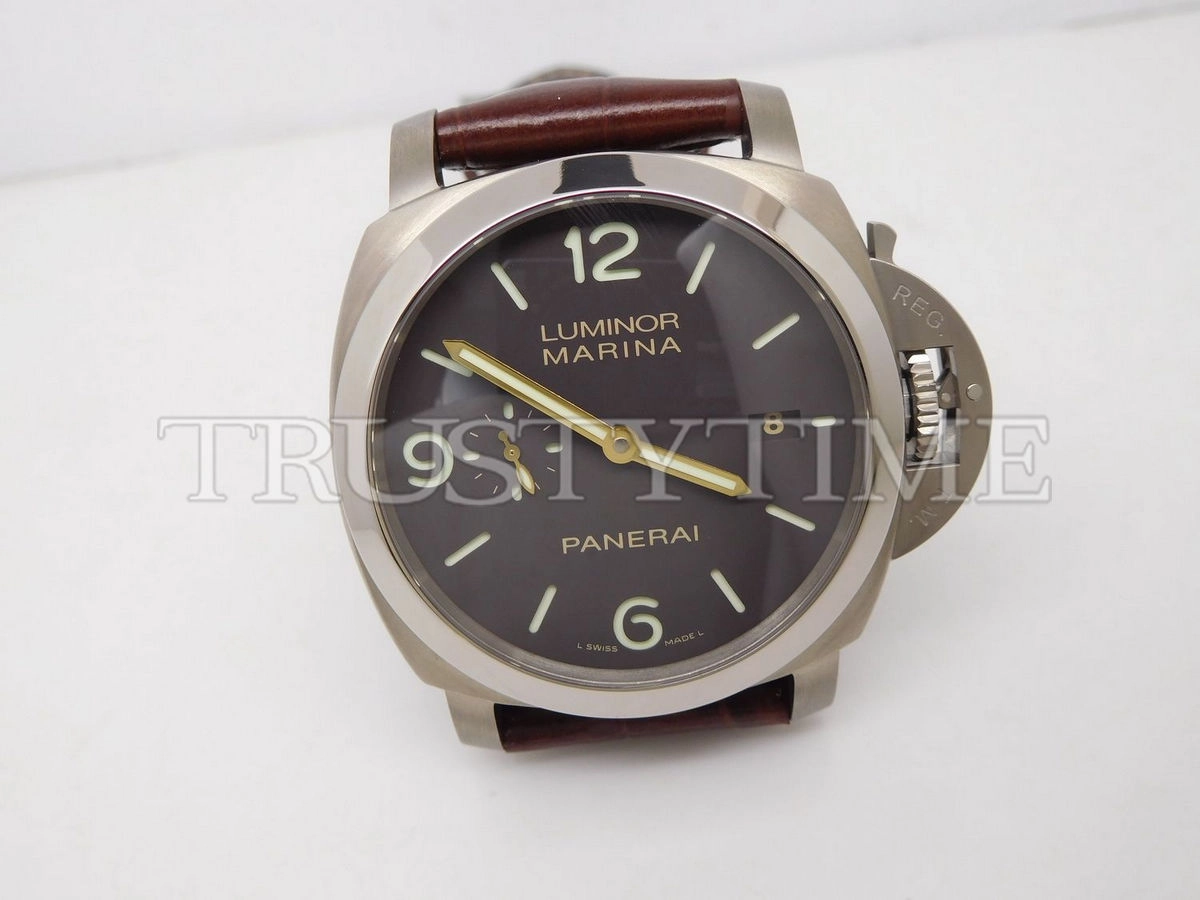 Копия часов Panerai Luminor 1950 Marina 3 Days Automatic Titanio 44mm PAM00351