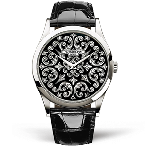 Копия часов Patek Philippe Calatrava Volutes & Arabesques 38mm 5088P-001