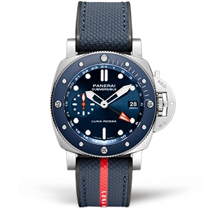 Копия часов Panerai Submersible GMT Luna Rossa Titanio 42mm PAM01507