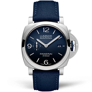 Копия часов Panerai Luminor 1950 Marina 3 Days Automatic eSteel Blue Profondo 44mm PAM01157