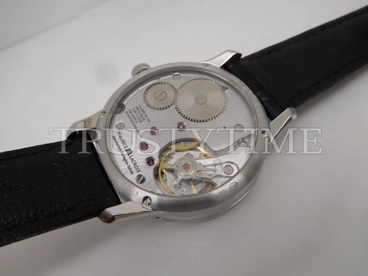 Копия часов Maurice Lacroix Masterpiece Roue Carrée Seconde 43mm MP7158-SS001-101-1