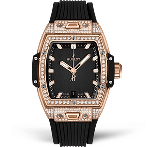 Копия часов Hublot Shaped Spirit Of Big Bang King Gold Pave 39 662.OX.1180.RX.1604