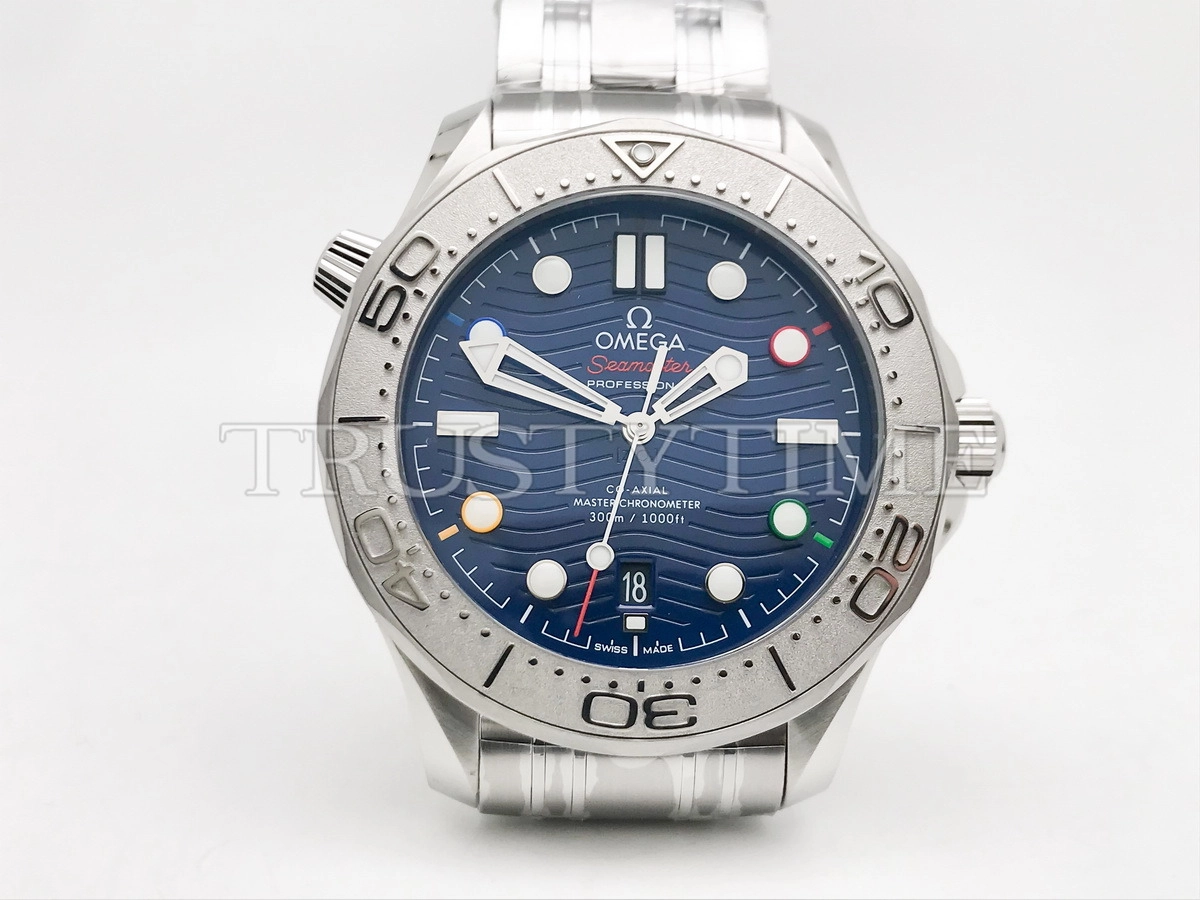 Копия часов Omega Seamaster Diver Co-axial Master Chronometer Beijing 42mm 2022 522.30.42.20.03.001