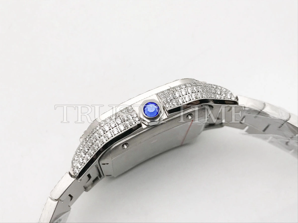 Копия часов Cartier Santos De Cartier 40 WSSA0018 Diamonds Арт. CR-0933