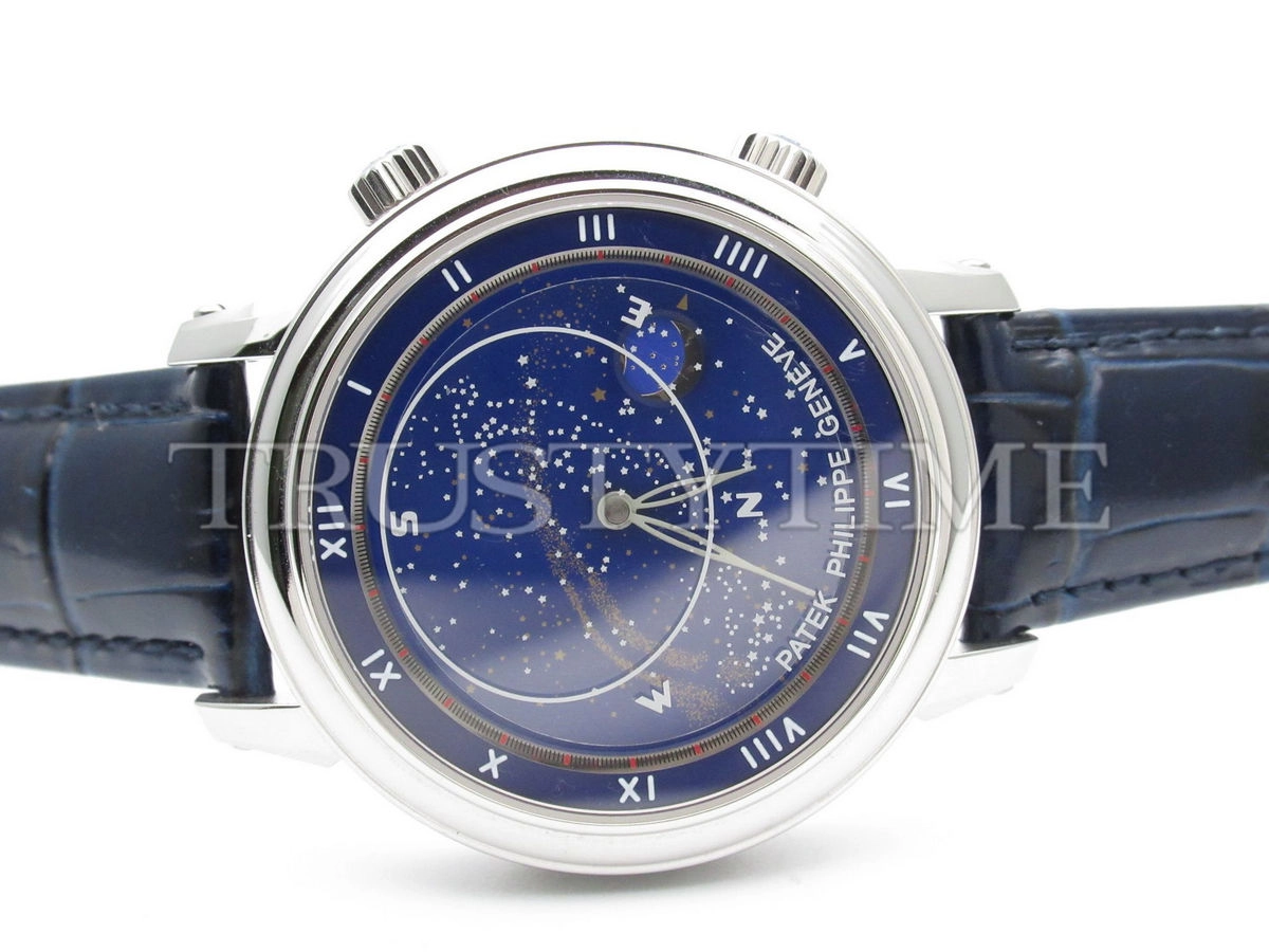 Копия часов Patek Philippe Grand Complications Celestial Sky Moon 43mm 5102G-001