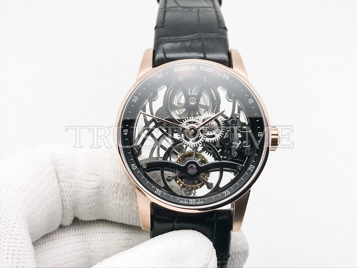 Копия часов Audemars Piguet Royal Oak Tourbillon Openworked 26600OR.OO.D002CR.01