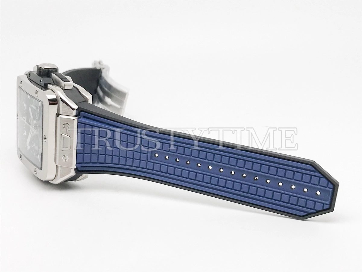 Копия часов Hublot Square Bang Unico Titanium Blue 821.NX.5170.RX