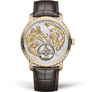 Копия часов Vacheron Constantin Traditionnelle Tourbillon Phoenix and the Dragon 6040T/000R-B959