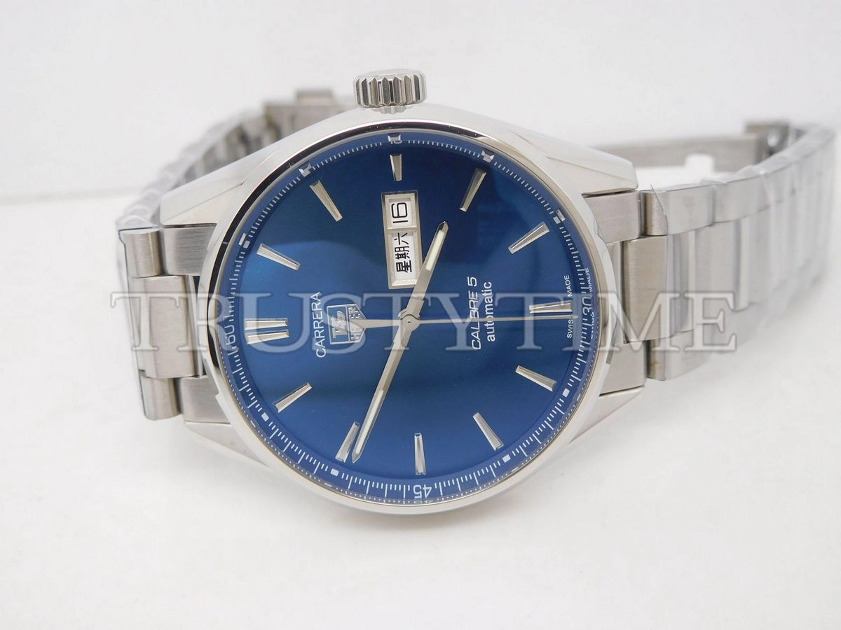 Копия часов Tag Heuer Carrera Calibre 5 Day Date 41mm WAR201E.BA0723