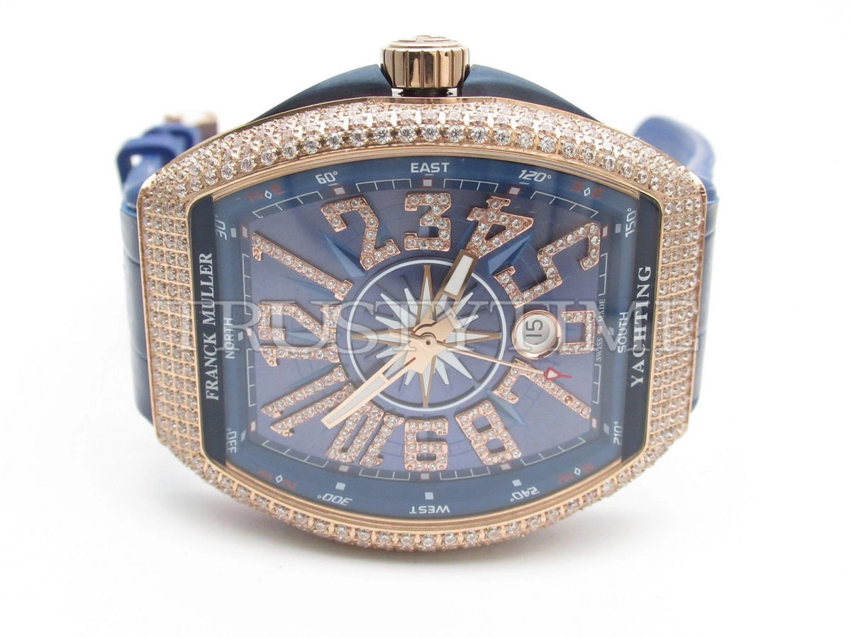 Копия часов Franck Muller Vanguard Yachting V 45 SC DT D YACHTING NBR CD 5N BL (FM155B)