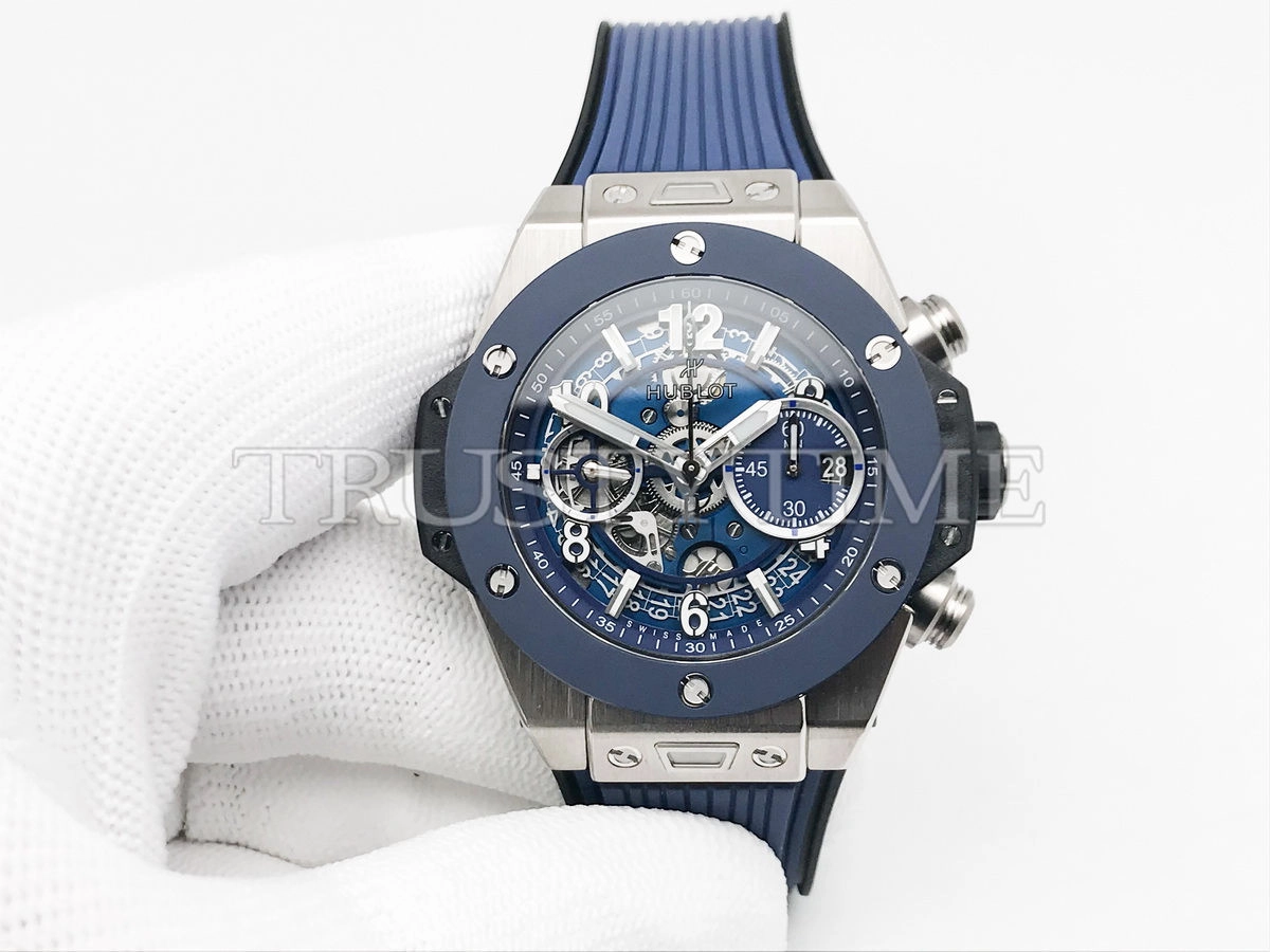 Копия часов Hublot Big Bang Unico Titanium Blue Ceramic 42mm 441.NL.5171.RX