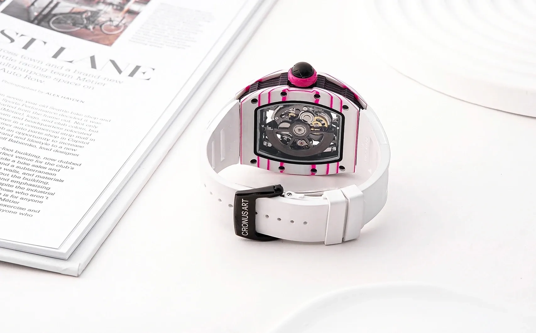 Часы CronusArt NTPT Carbon Fiber Watch CM06-P