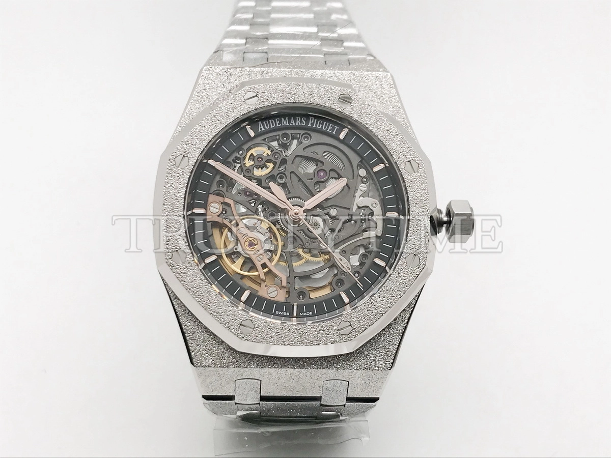 Копия часов Audemars Piguet Royal Oak Frosted Double Balance Wheel 15407BC.GG.1224BC.01