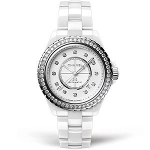 Копия часов Chanel J-12 Diamond Bezel 38 H7189