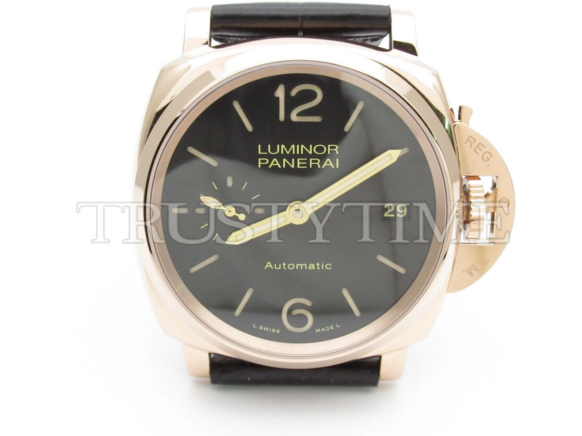 Копия часов Panerai Luminor Due 3 Days Automatic Oro Rosso 38 mm PAM00908