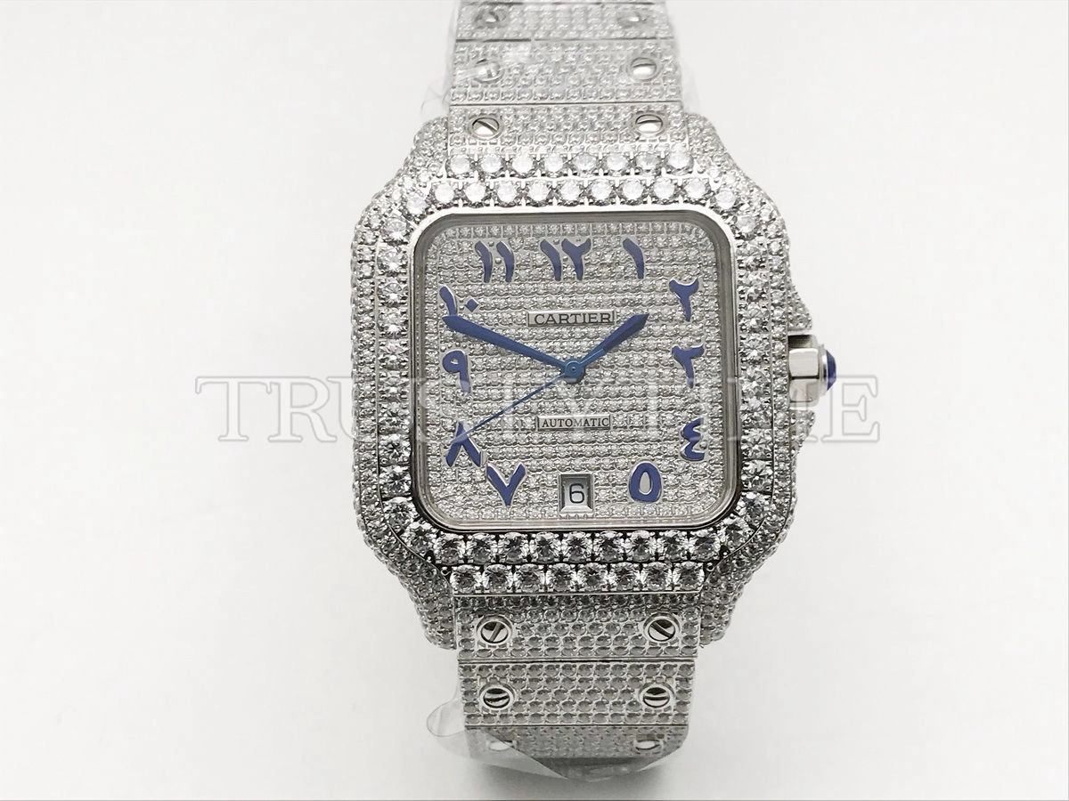 Копия часов Cartier Santos De Cartier 40 WSSA0018 Diamonds Арт. CR-0932