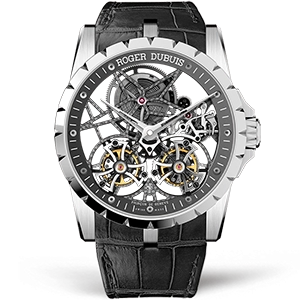 Копия часов Roger Dubuis Excalibur Double Flying Tourbillon 45mm RDDBEX0396