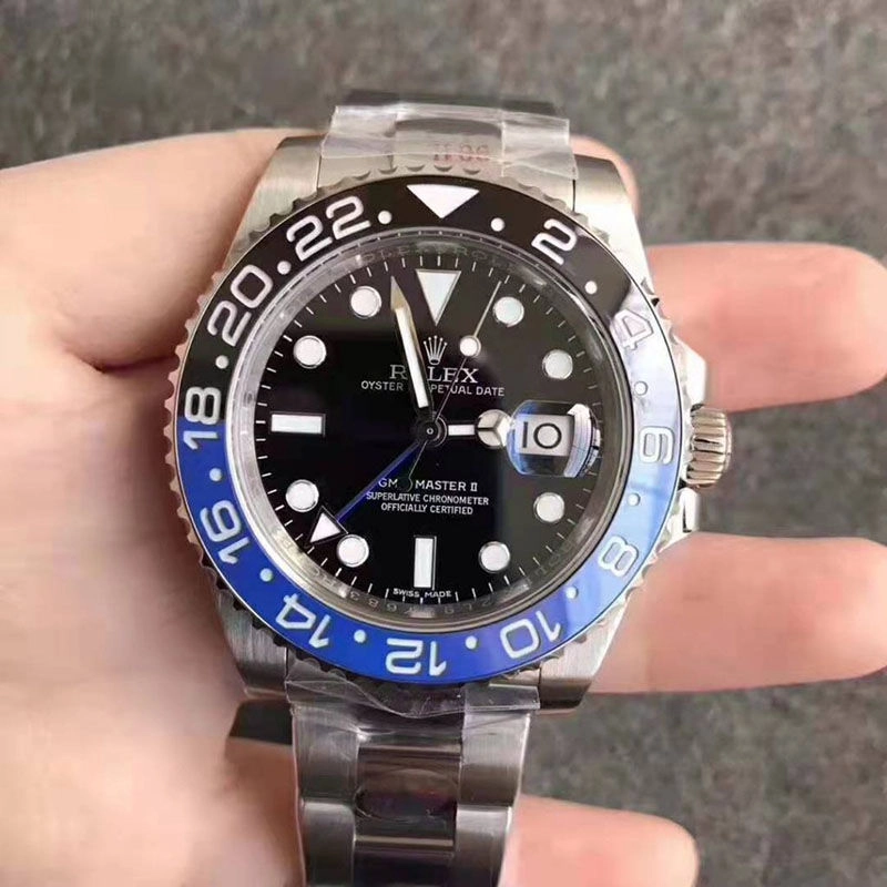 Реплика часов Rolex GMT-Master II 116710 Batman V11 от Noob
