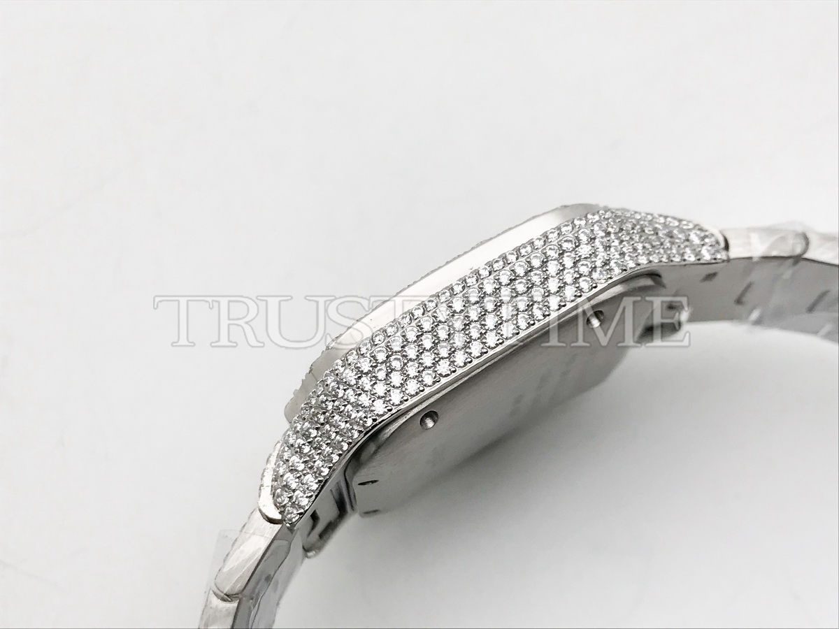 Копия часов Cartier Santos De Cartier 40 WSSA0018 Diamonds Арт.CR-0930