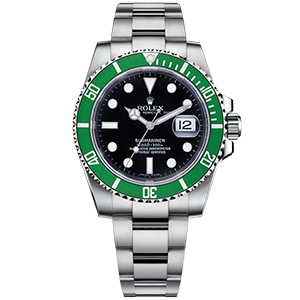 Копия часов Rolex Submariner “Kermit” 40mm 16610LV Арт.RX-1921