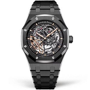 Копия часов Audemars Piguet Royal Oak Double Balance Wheel Black Ceramic 15416CE.OO.1225CE.01 Арт.AP-1192