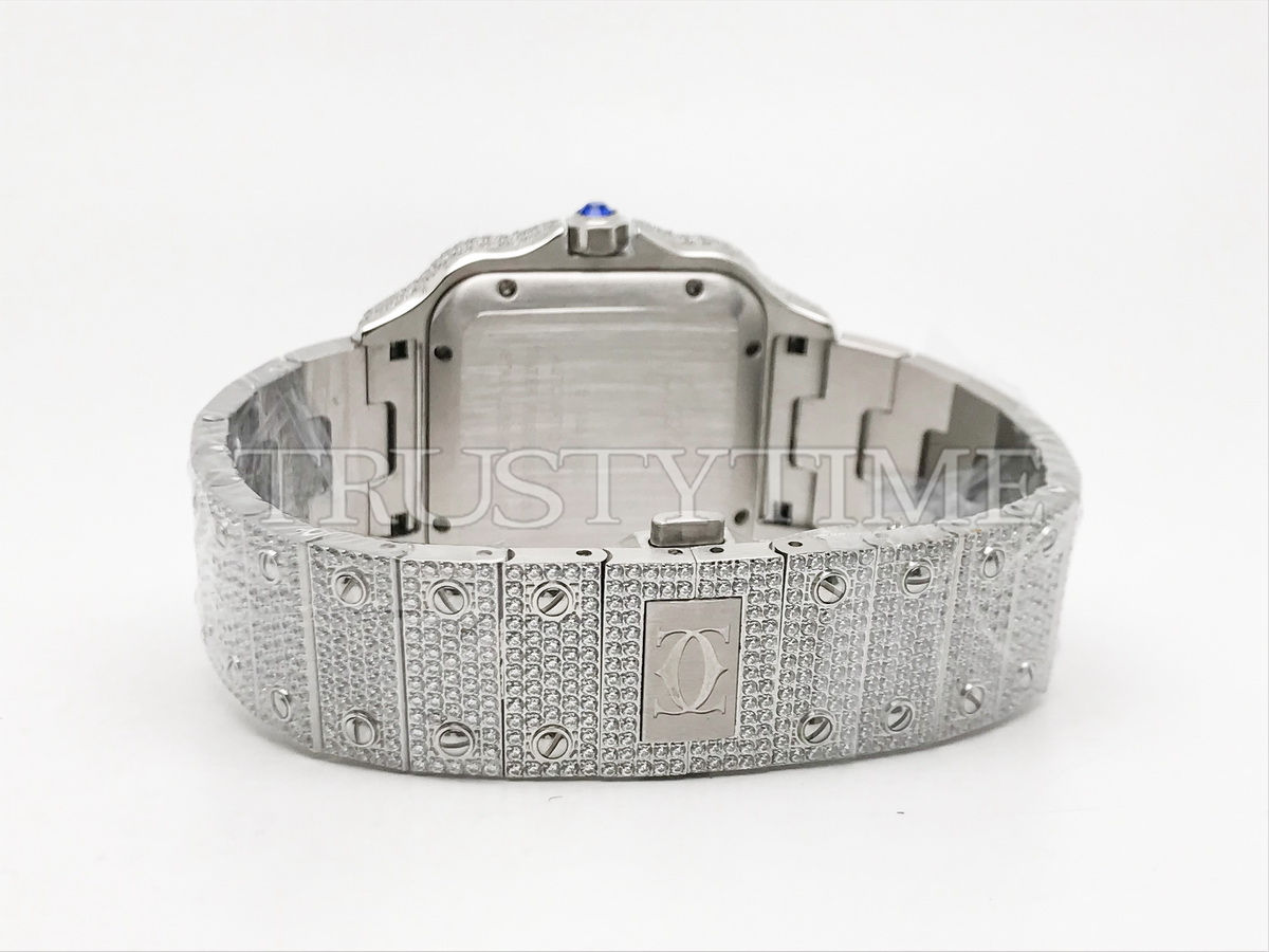Копия часов Cartier Santos De Cartier 40 WSSA0018 Diamonds Арт.CR-0929