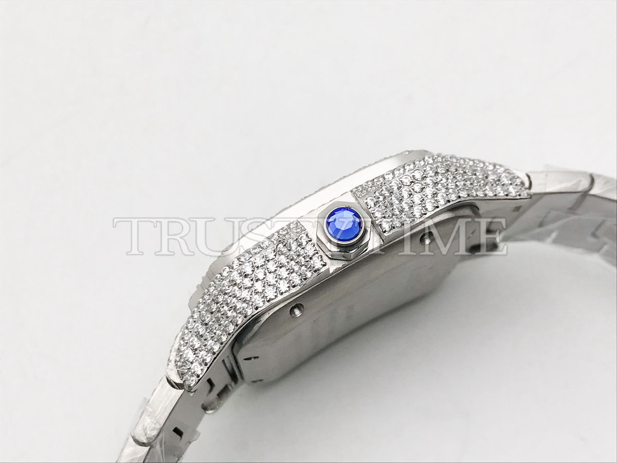 Копия часов Cartier Santos De Cartier 40 WSSA0018 Diamonds Арт.CR-0930
