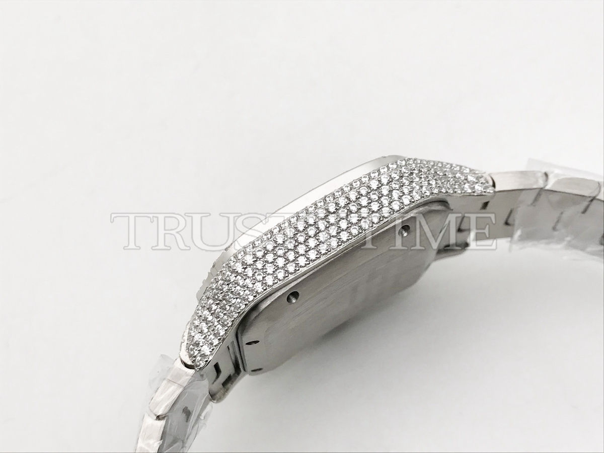 Копия часов Cartier Santos De Cartier 40 WSSA0018 Diamonds Арт.CR-0932