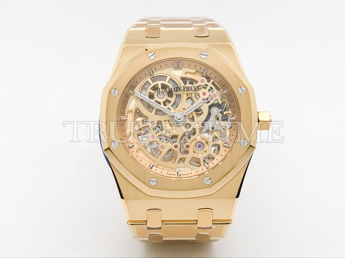 Копия часов Audemars Piguet Royal Oak Jumbo Extra-Thin Openworked 16204BA.OO.1240BA.01 Арт.AP-1209