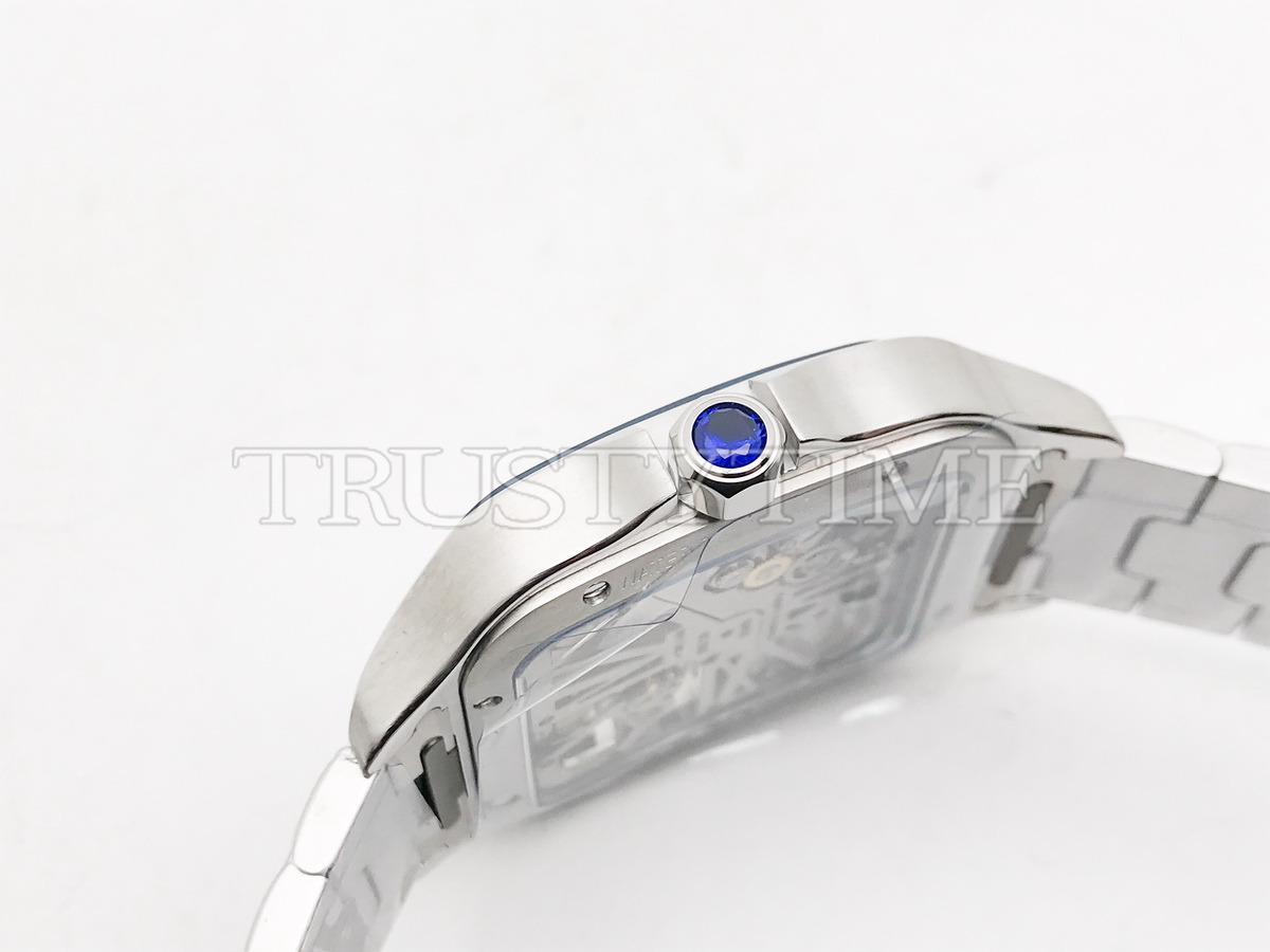 Копия часов Cartier Santos de Cartier Large Skeleton 40mm WHSA0026 Арт.CR-0897