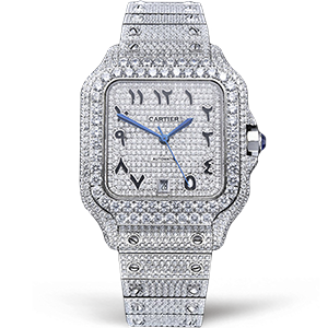 Копия часов Cartier Santos De Cartier 40 WSSA0018 Diamonds Арт.CR-0933