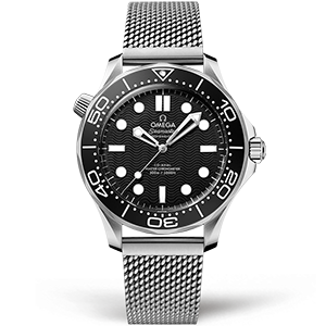 Копия часов Omega Seamaster Diver 300 Co-axial Master Chronometer 42mm 210.30.42.20.01.010 Арт.OM-1025